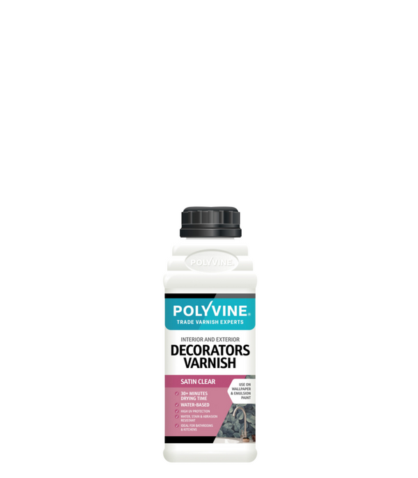 Polyvine Decorators Varnish Available in Gloss, Satin, Dead Flat
