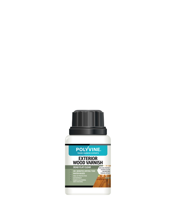 Polyvine Exterior Wood Varnish - Satin or Dead Flat - All Sizes