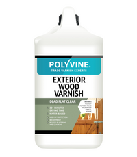 Polyvine Exterior Wood Varnish - Satin or Dead Flat - All Sizes