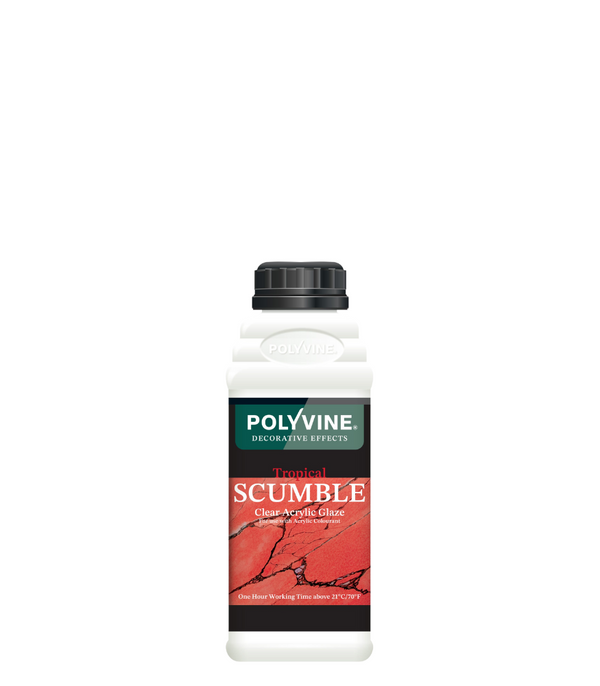 Polyvine Tropical Acrylic Scumble Paint 500ml, 1 Litre, 4 Litres