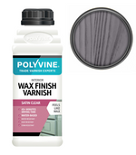 Polyvine Wax Finish Varnish - Dead Flat And Satin Finishes - All Colours & Sizes