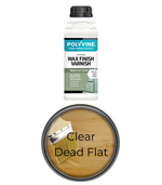 Polyvine Wax Finish Varnish - Dead Flat And Satin Finishes - All Colours & Sizes