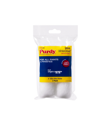 Purdy White Dove Mini Push Fit Paint Roller Sleeve 4 Inch - 2 Pack