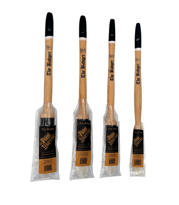 Paint Warrior Badger Round Sash Paint Brush - All Sizes