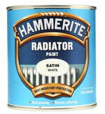 Hammerite - Radiator Enamel Metal Paint White - Satin or Gloss