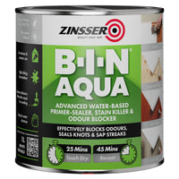 Zinsser BIN Aqua Primer Sealer - Stain Killer Paint - White