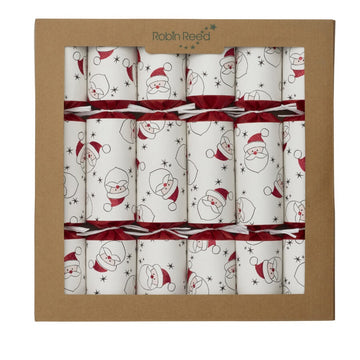 Robin Reed Christmas Crackers - Santa Game Cards - 12 Inch - 6 Pack