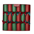 Robin Reed Christmas Crackers - Red and Green Hampton - 14 Inch - 6 Pack