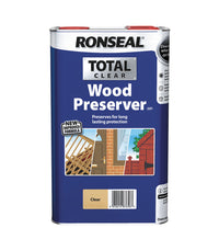 Ronseal Total Wood Preserver - Long Lasting Outdoor Protection - Clear