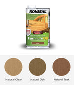 Ronseal Ultimate Protection Hardwood Furniture Oil - All Sizes - All Colours