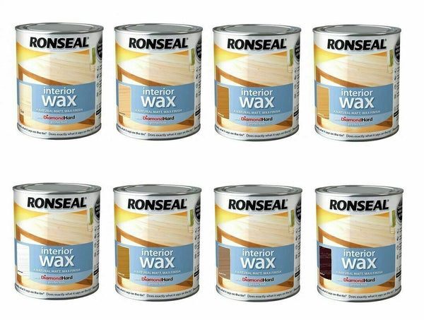 Ronseal Interior Wax  - All Colours - 750ml