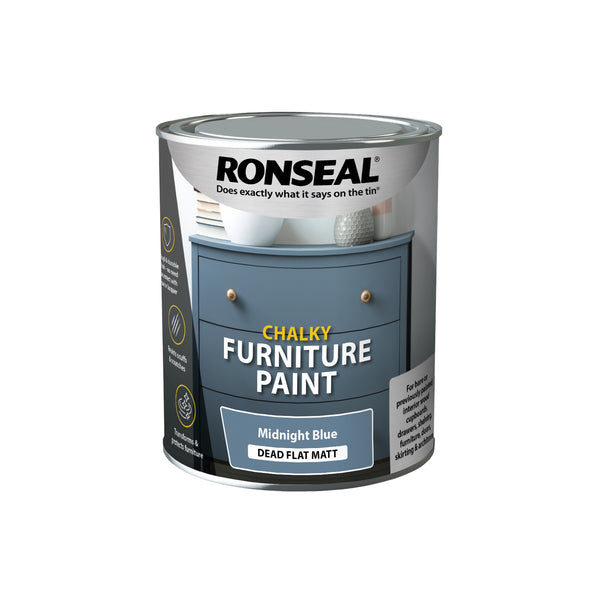 Ronseal Chalky Furniture Paint  750ml Chic Shabby Vintage Paints