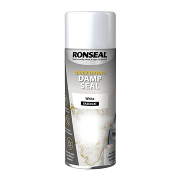 Ronseal Quick Dry Damp Seal Aerosol - White - Matt - 400ml