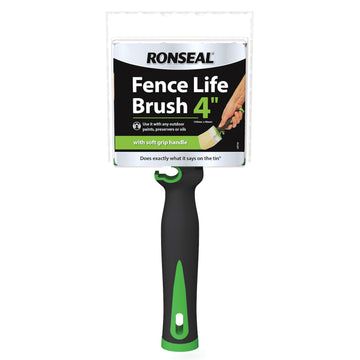 Ronseal Fence Life Timber Care Brush - Shed and Fence - 4 Inch