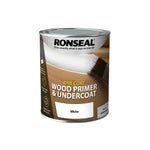Ronseal One Coat Wood Primer and Undercoat - White - All Sizes