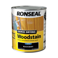 Ronseal Quick Drying Exterior Woodstain  - All Colours Finishes and Sizes