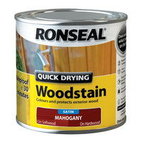 Ronseal Quick Drying Exterior Woodstain  - All Colours Finishes and Sizes