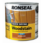 Ronseal Quick Drying Exterior Woodstain  - All Colours Finishes and Sizes