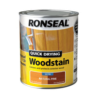 Ronseal Quick Drying Exterior Woodstain  - All Colours Finishes and Sizes