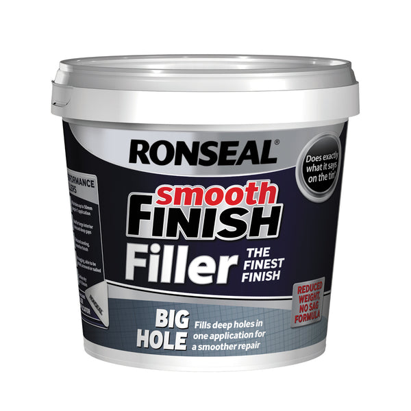 Ronseal Big Hole Wall Filler - Ready Mixed - White - 1.2 Kg