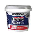 Ronseal Quick Drying Smooth Finish Wall Filler Ready Mixed White - 660g or 330g