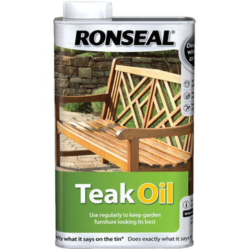 Ronseal Garden Furniture Teak Oil - 1L and 500ml