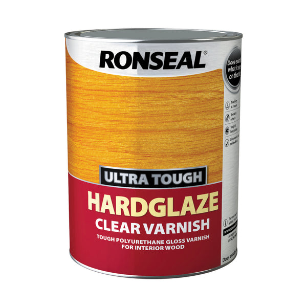 Ronseal Ultra Tough Wood Varnish - Clear - Hardglaze Mattcoat or Satincoat