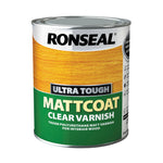 Ronseal Ultra Tough Wood Varnish - Clear - Hardglaze Mattcoat or Satincoat