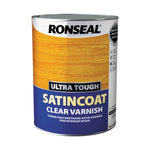 Ronseal Ultra Tough Wood Varnish - Clear - Hardglaze Mattcoat or Satincoat