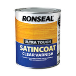 Ronseal Ultra Tough Wood Varnish - Clear - Hardglaze Mattcoat or Satincoat