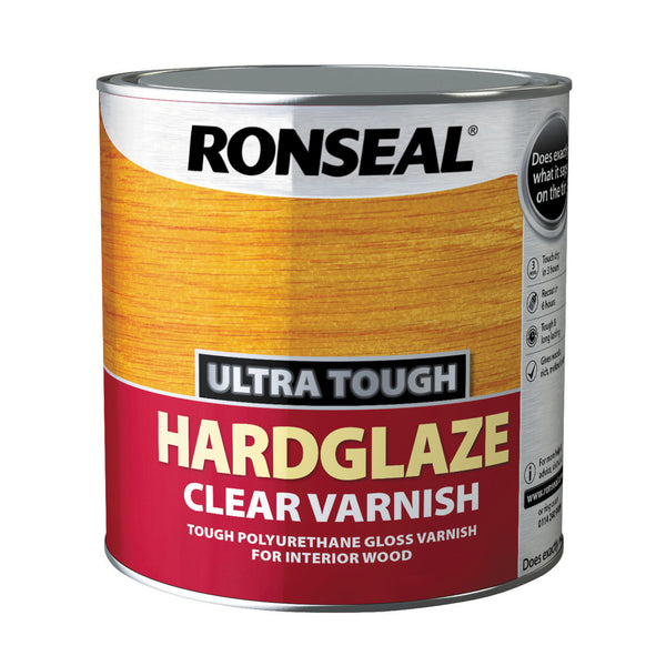 Ronseal Ultra Tough Wood Varnish - Clear - Hardglaze Mattcoat or Satincoat