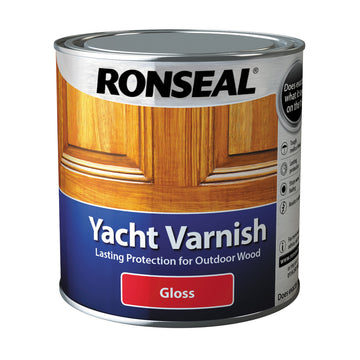 Ronseal Exterior Yacht Wood Varnish - Gloss or Satin - All Sizes