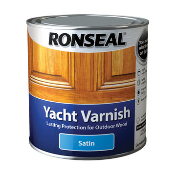 Ronseal Exterior Yacht Wood Varnish - Gloss or Satin - All Sizes