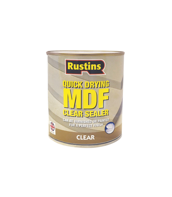 Rustins Quick Drying MDF Sealer Clear - All Sizes