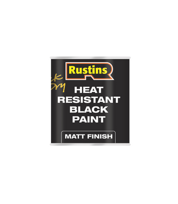 Rustins Heat Resistant Black Paint - 250ml or 500ml