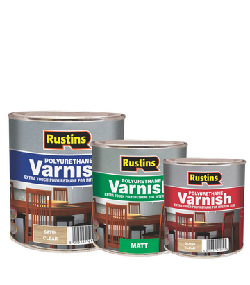 Rustins Quick Dry Polyurethane Varnish Clear - All Finishes & Sizes