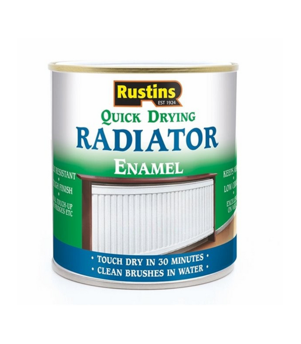 Rustins Quick Dry Radiator Enamel Paint - All Finishes, Colours & Sizes