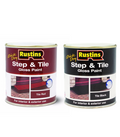 Rustins Quick Dry Step & Tile Paint - Red or Black