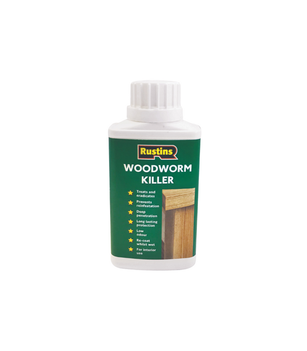 Rustins Woodworm Killer - 500ml or 250ml