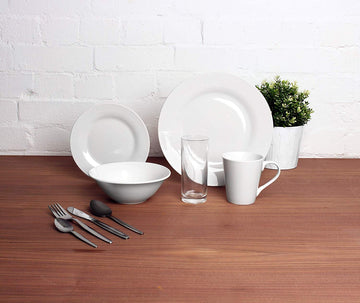 Sabichi 9 Piece Solo Dining Set - Porcelain - Ideal for Students