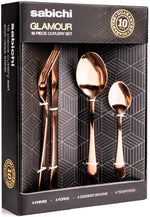 Sabichi Glamour 16 Piece Cutlery Set - Copper