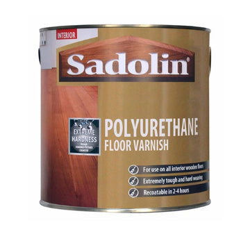 Sadolin Polyurethane Floor Varnish - Satin or Gloss - All Sizes