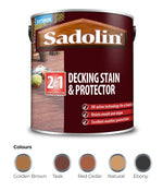 Sadolin Decking Stain and Protector - All Colours - 2.5 Litres