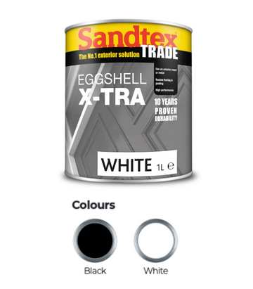 Sandtex Trade Eggshell X-tra Flexible Eggshell - All Colours - All Sizes