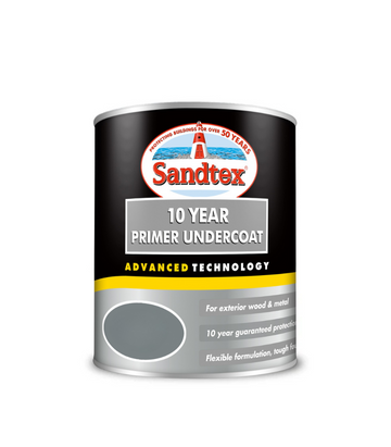 Sandtex 10 Year Exterior Primer Undercoat - White or Dark Grey - 750ml