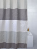 Blue Canyon Shower Curtain - Polyester - Horizon White, Grey & Black - 180cm x 180cm