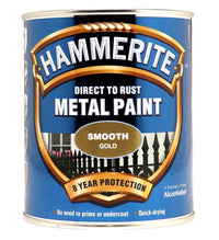 Hammerite - Smooth Direct To Rust Metal Paint - All Colours - All Sizes