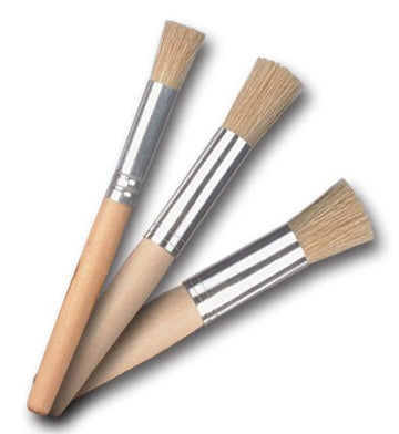 Polyvine Stencil Brushes 5mm, 7mm, 10mm, 12mm 4 Options Completely Natural