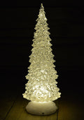 32cm Light up Water Spinner Christmas Tree - Warm White LEDs - Timer