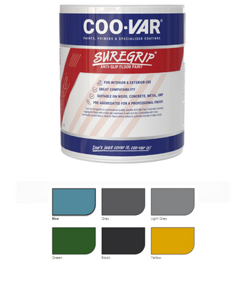 CooVar Suregrip Anti Slip Floor Paint - All Colours - All Sizes